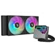 DeepCool LT240 240mm AIO Liquid CPU Cooler ARGB Aluminum Black DeepCool LT240 240mm AIO Liquid CPU Cooler ARGB Aluminum Black